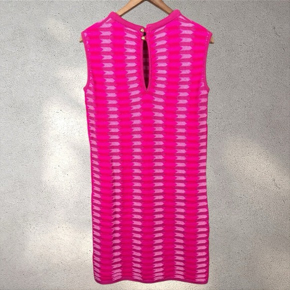 Rhowe Anna Cate Wells Dress In Hot Pink Knit Mini NWT Sz M - Picture 5 of 7